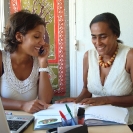 Valérie la psychologue et Sharifa l'infirmière